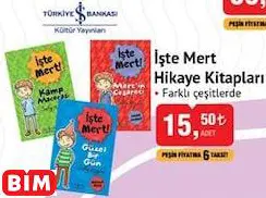 TÜRKİYE İŞ BANKASI KÜLTÜR YAYINLARI İŞTE MERT HİKAYE KİTAPLARI